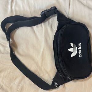 Adidas Black and White Belt Bag